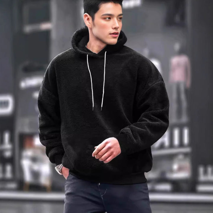 Herren Kapuzenpullover aus weichem Fleece mit Kängurutasche Echoarchiv