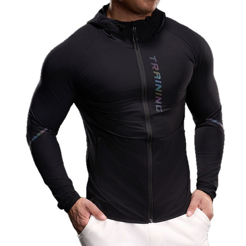 Herren Atmungsaktive Trainingsjacke mit leichtem Material und praktischen Taschen Echoarchiv