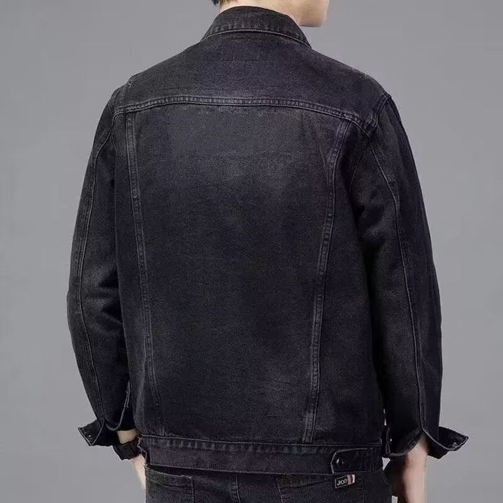 Herren Modische Denimjacke mit Knöpfen Echo Archiv