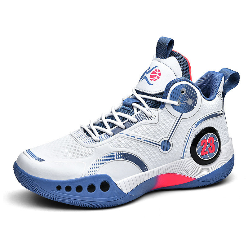 Herren gepolsterter High-Top Basketballschuh mit holografischen Akzenten und griffiger Gummilaufsohle Echo Archiv
