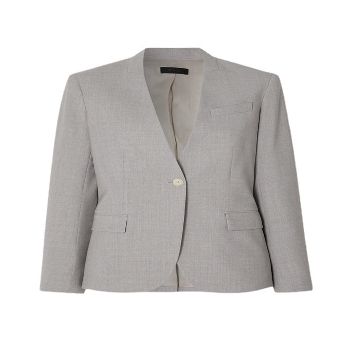 Damen Maßgeschneiderter Hosenanzug mit weitem Bein und einreihigem Blazer Echoarchiv