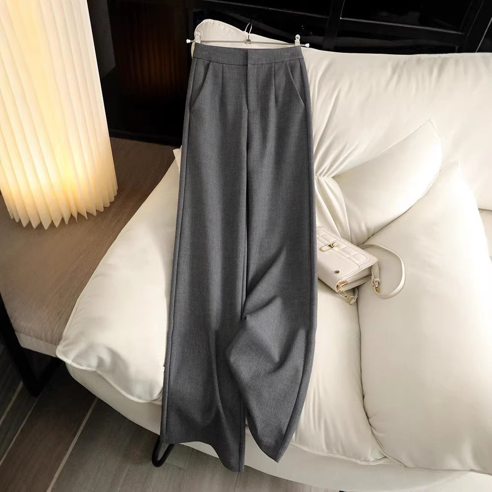 Damen Elegante hochtaillierte Stoffhose Echoarchiv