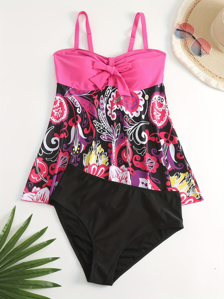 Damen Tankini Set mit verspieltem Druck und modischen Details Echo Archiv