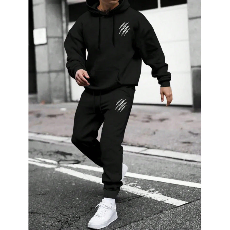 Herren Trainingsanzug mit modernem Grafikdesign und praktischen Taschen – Marzano
