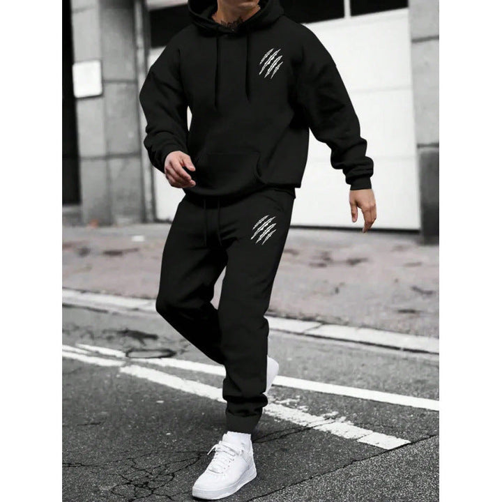 Herren Trainingsanzug mit modernem Grafikdesign und praktischen Taschen – Marzano