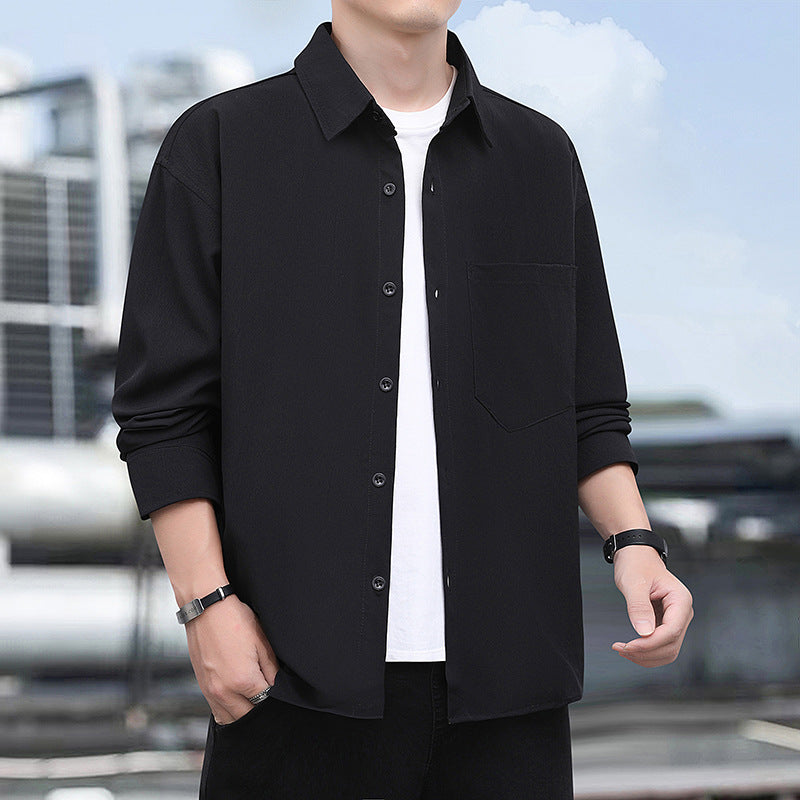 Herren lässige Utility-Hemdjacke mit strukturiertem Design Echoarchiv