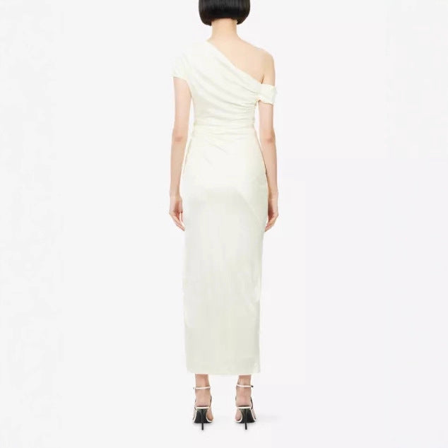 Damen Wickelkleid mit asymmetrischem Oberteil und eleganten Drapierungen Echo Archiv