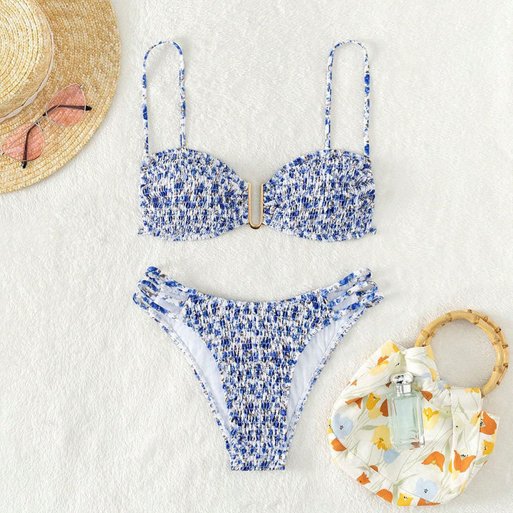 Damen Push-Up-Bikini-Set mit raffinierter Raffung Echo Archiv