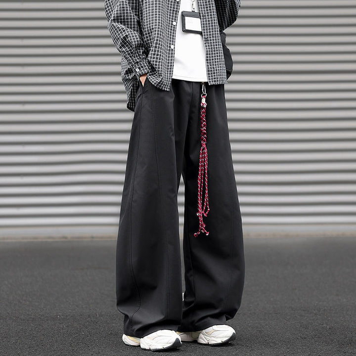 Herren Weit geschnittene Bundfaltenhose im Streetwear-Look mit extra weitem Bein – Sorevano