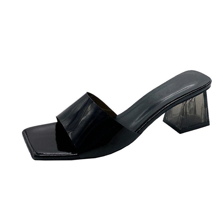 Damen Slingback Absatzschuhe mit Echoarchivrnem Design und elegantem Glanz Echoarchiv