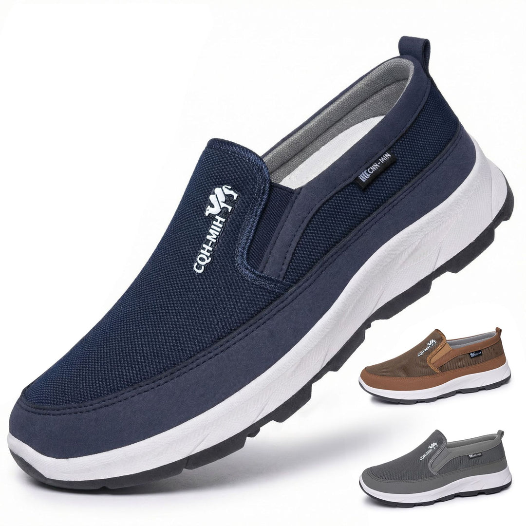Herren nan gepolsterter Slip-On Komfort-Sneaker mit elastischem Einstieg, stoßdämpfender EVA-Plateausohle und herausnehmbarem Komfortfußbett Echo Archiv