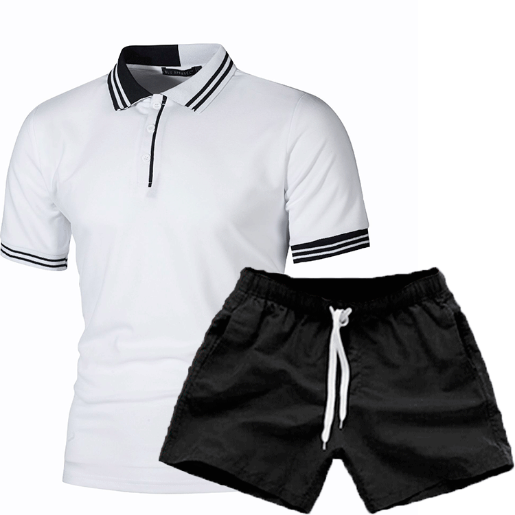 Herren Polohemd und Shorts Set mit modischem Design und funktionalem Komfort Echoarchiv