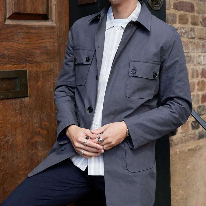 Herren modische utility Jacke mit praktischen Taschen und elegantem Design Echoarchiv