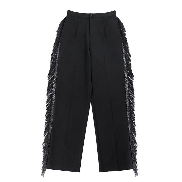 Damen elegante Hose mit fransigen Details Echo Archiv