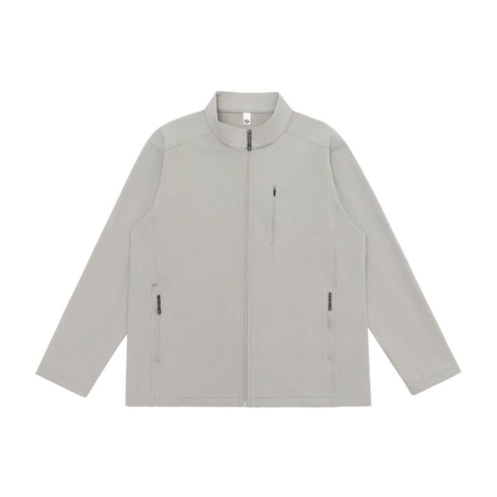 Unisex Leichte Softshell Jacke mit Stehkragen und Reißverschlusstaschen Echoarchiv