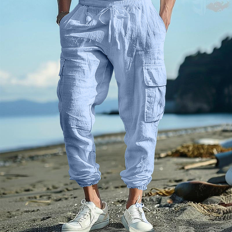 Herren Cargo-Hose mit elastischem Bund und praktischen Taschen Echoarchiv 1754373691