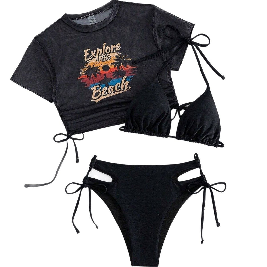 Damen Bikiniset mit transparentem Oberteil und innovativem Schnitt Echo Archiv