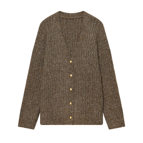 Damen Grobstrick‑Cardigan mit Zierknöpfen Echo Archiv