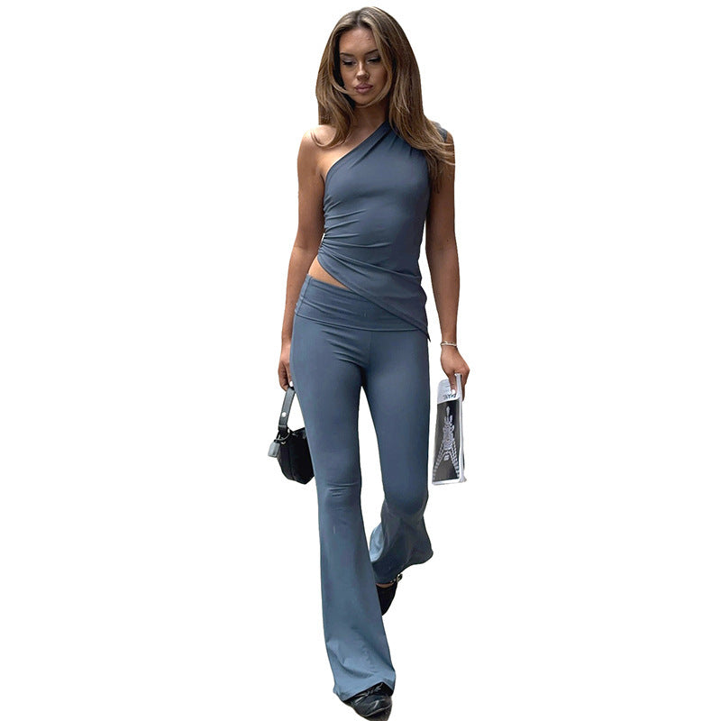 Damen Einteiler mit asymmetrischem Schnitt und figurbetonter Silhouette Echo Archiv