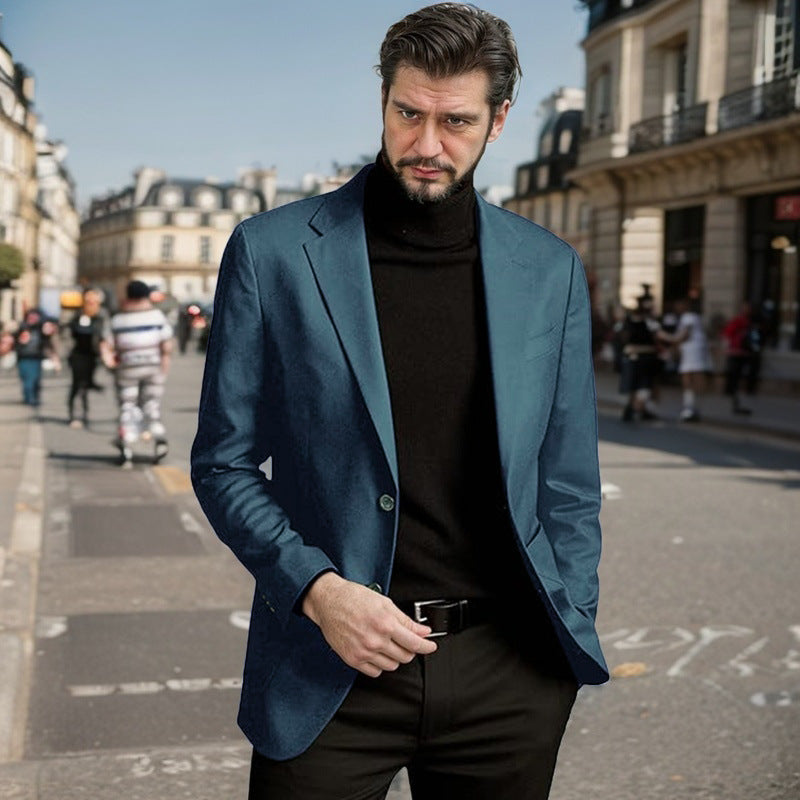 Herren Eleganter Einreiher-Blazer Echoarchiv