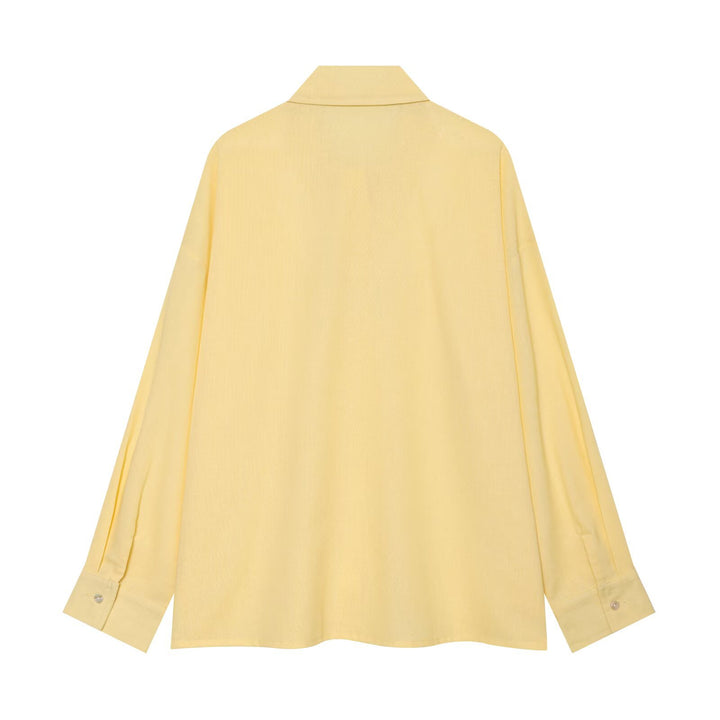 Damen Oversized Hemdbluse mit extra weitem Schnitt und spitzem Hemdkragen Echo Archiv
