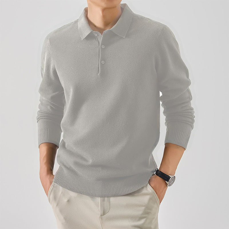 Herren eleganter Polokollektion Pullover aus feiner Baumwolle Echoarchiv