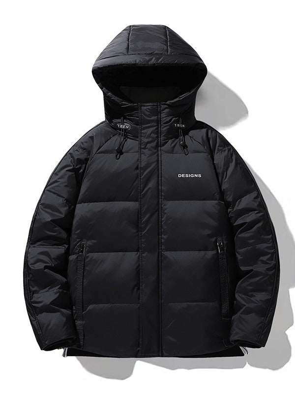 Herren Wattierte Stepp-Winterjacke mit Kapuze und winddichter Isolierung Echo Archiv