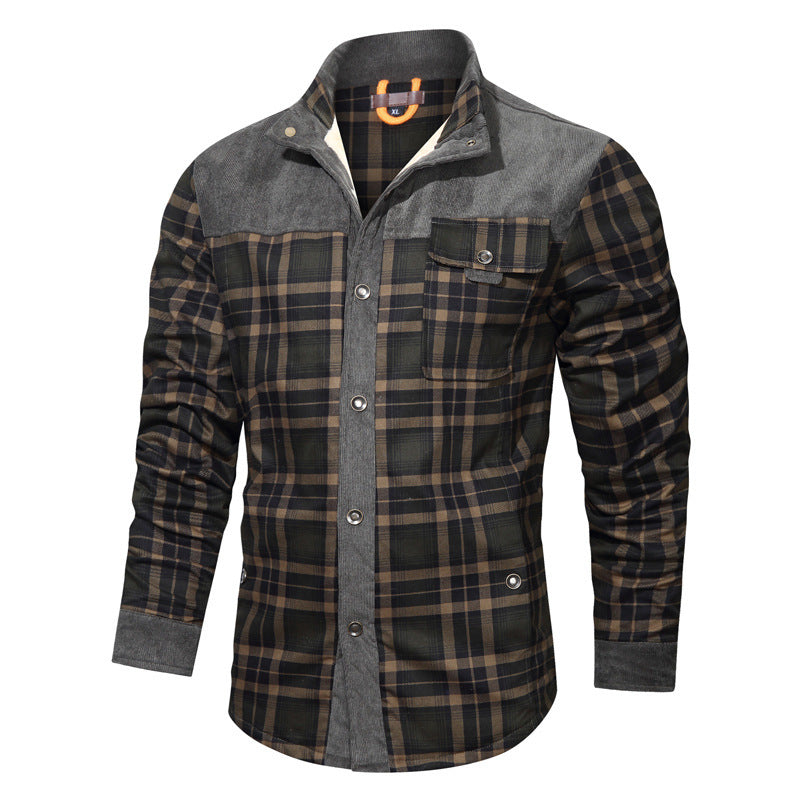 Herren Karierte Hemdjacke Echo Archiv