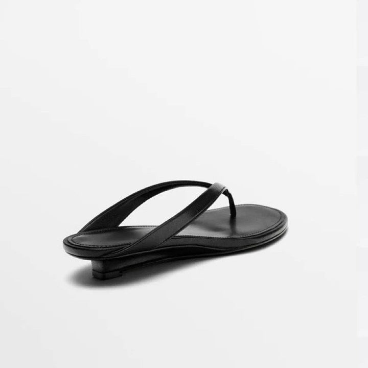 Damen elegante Zehentrenner-Sandalen mit minimalistischem Riemendesign Echoarchiv