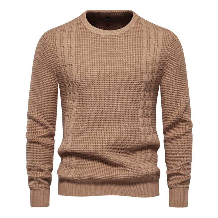 Herren Strickpullover mit modernem Strukturdesign Echoarchiv