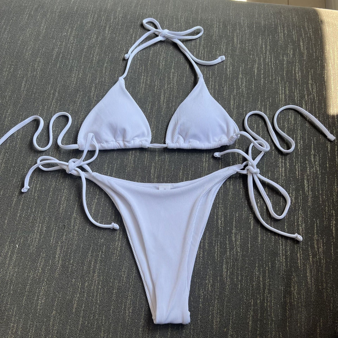 Damen Triangel-Bikini mit verstellbaren Schnüren Echo Archiv