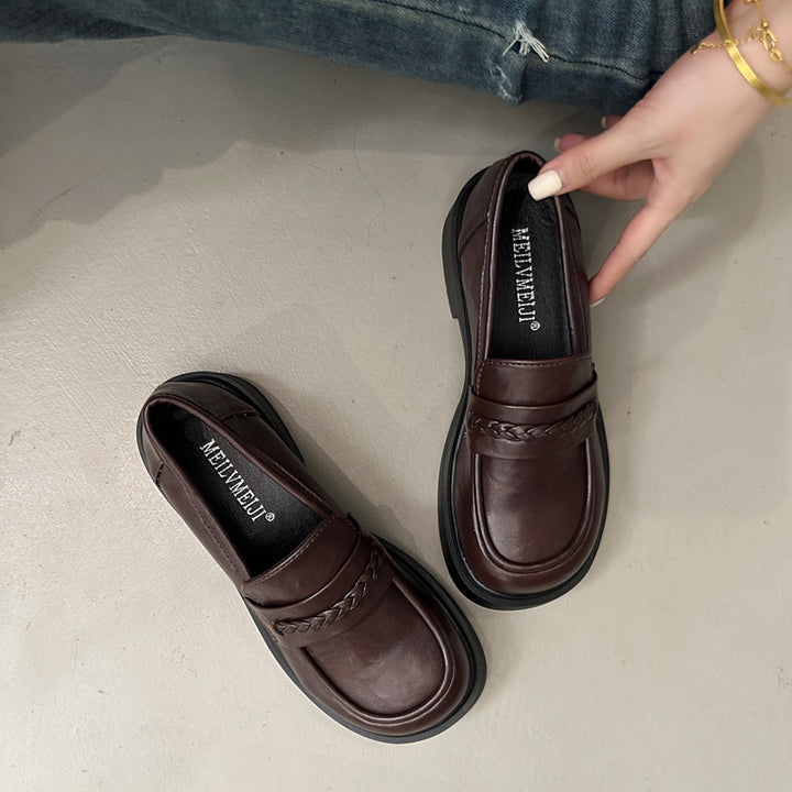 Damen Modische Mokassins mit geflochtenem Design Echo Archiv