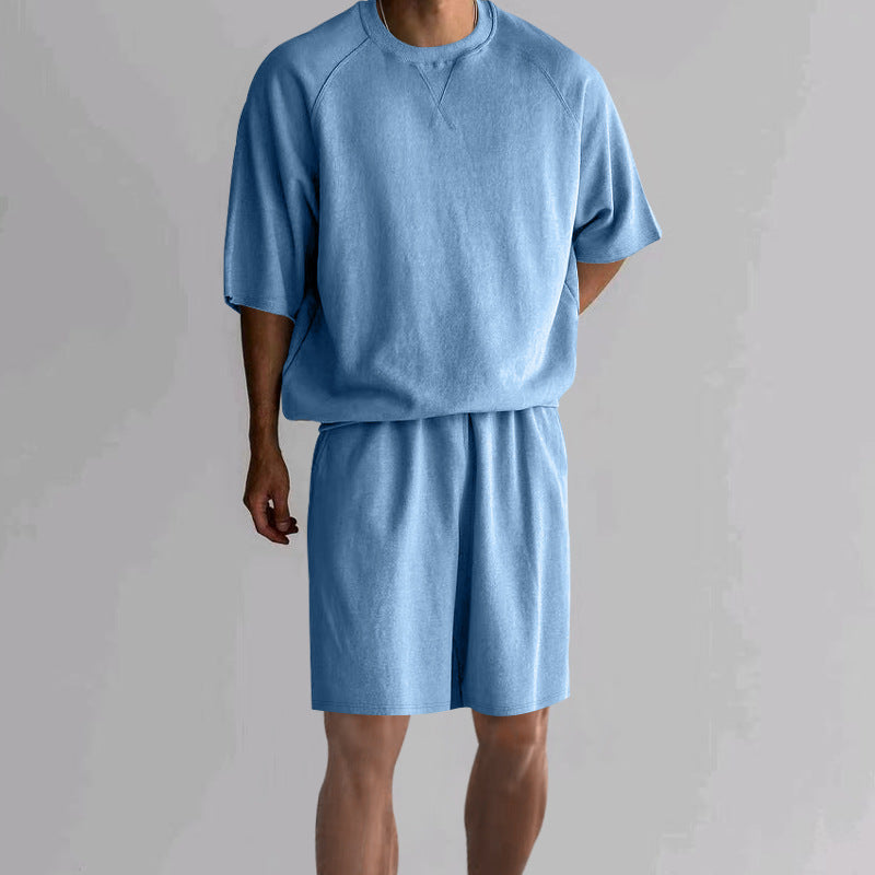 Herren lässiges Sportoutfit mit weitem Schnitt und atmungsaktivem Material Echoarchiv
