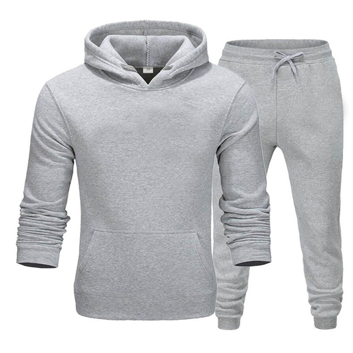 Herren gemütlicher Kapuzenpullover und Jogginghose Set Echoarchiv