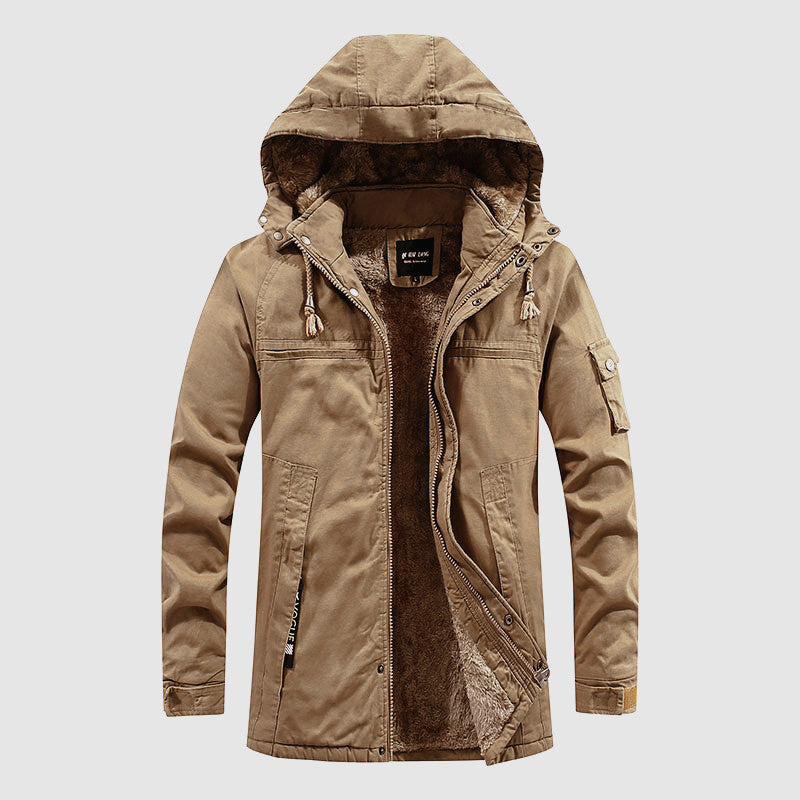 Herren funktionale Winterjacke mit enganliegendem Fleecefutter Echoarchiv