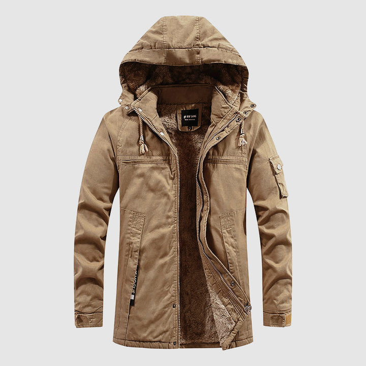 Herren funktionale Winterjacke mit enganliegendem Fleecefutter Echoarchiv