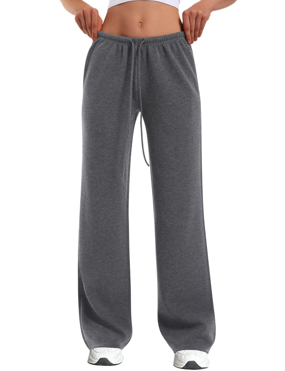 Damen nan hochgeschnittene weite Jogginghose mit elastischem Komfortbund und Kordelzug Echo Archiv