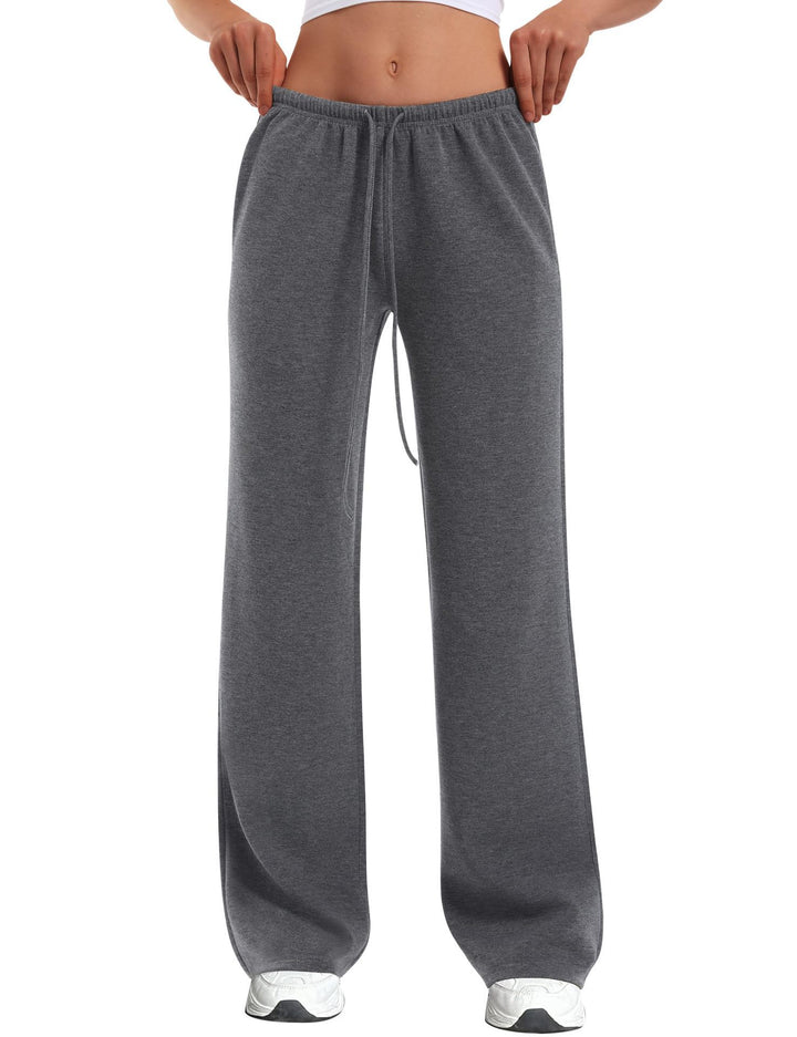 Damen nan hochgeschnittene weite Jogginghose mit elastischem Komfortbund und Kordelzug Echo Archiv