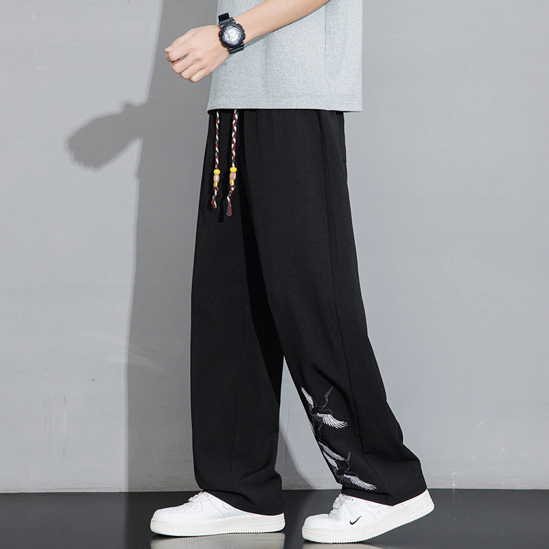 Herren Entspannte Pluderhose mit verstellbarem Bund Echo Archiv