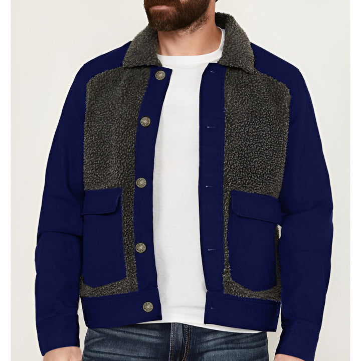 Herren modische Jacke mit durchgehendem Fleece-Futter Echoarchiv