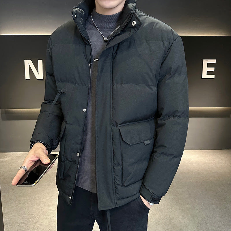 Herren Thermo-Steppjacke mit hohem Stehkragen und aufgesetzten Pattentaschen Echo Archiv