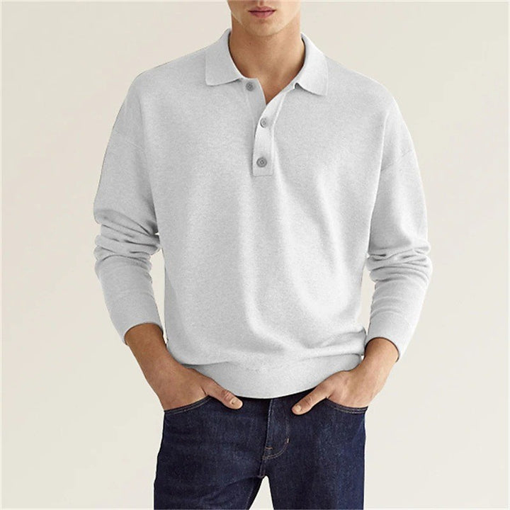Herren Pullover mit modernem Polokragen und bequemer Passform Echoarchiv