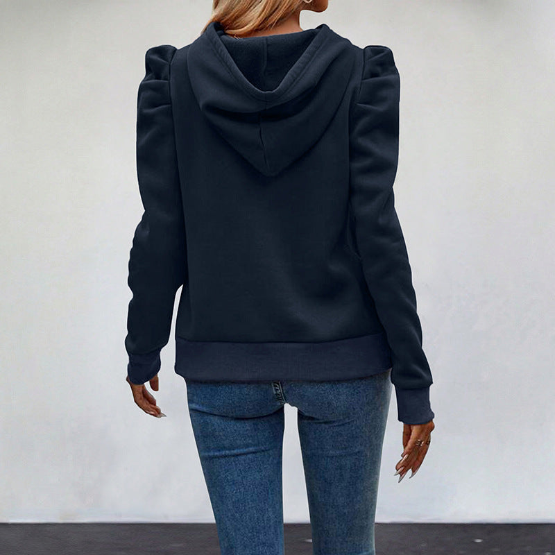 Damen Modischer Pullover mit Puffärmeln Echo Archiv