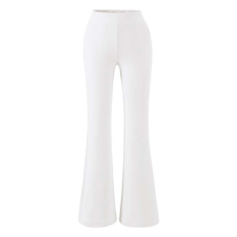 Damen hochtaillierte Stretch‑Schlaghose mit weitem Bootcut‑Schnitt Echoarchiv