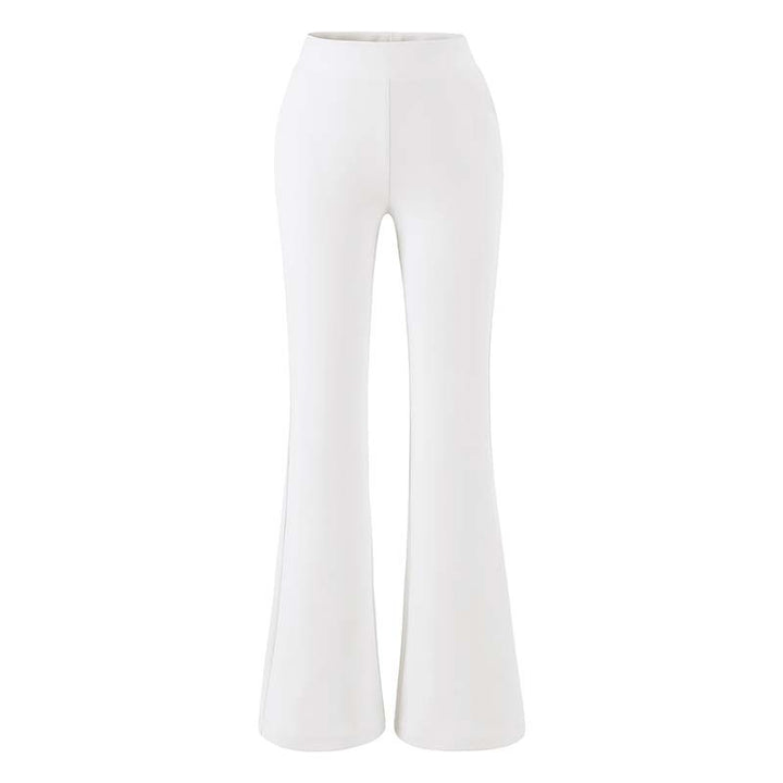 Damen hochtaillierte Stretch‑Schlaghose mit weitem Bootcut‑Schnitt Echoarchiv