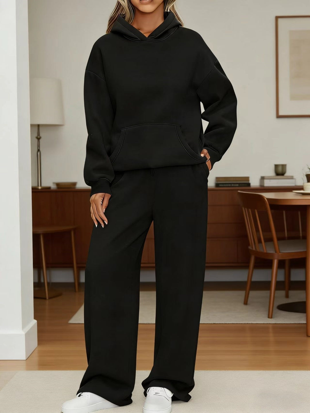 Damen nan kuscheliges Oversize Hoodie und weite Jogginghose Set Echo Archiv