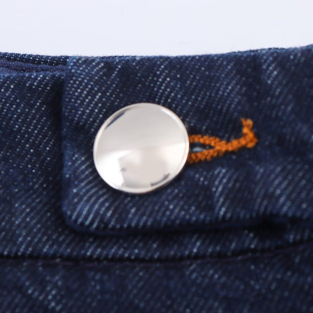 Damen weite Jeanshose mit eleganter Taillierung und seitlichen Eingrifftaschen Echo Archiv