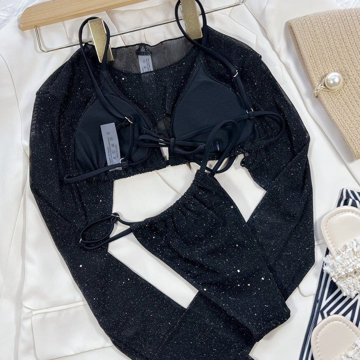Damen Glamouröser Bikini mit transparentem Oberteil Echo Archiv