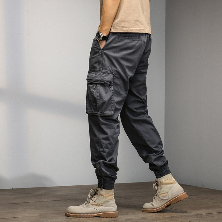 Herren Cargo-Hose mit elastischem Bund und multifunktionalen Taschen Echoarchiv 1758210500