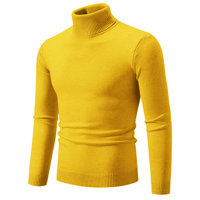 Herren nan Slim-Fit Rollkragenpullover aus Feinstrick mit geripptem Stehkragen und elastischem Bund Echo Archiv